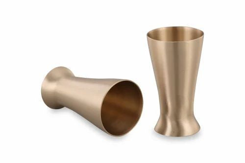 Kansa glass made from pure bronze or kansa are designed for health benefits and elegance, perfect for serving traditional beverages
