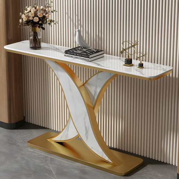 Gold Console Table