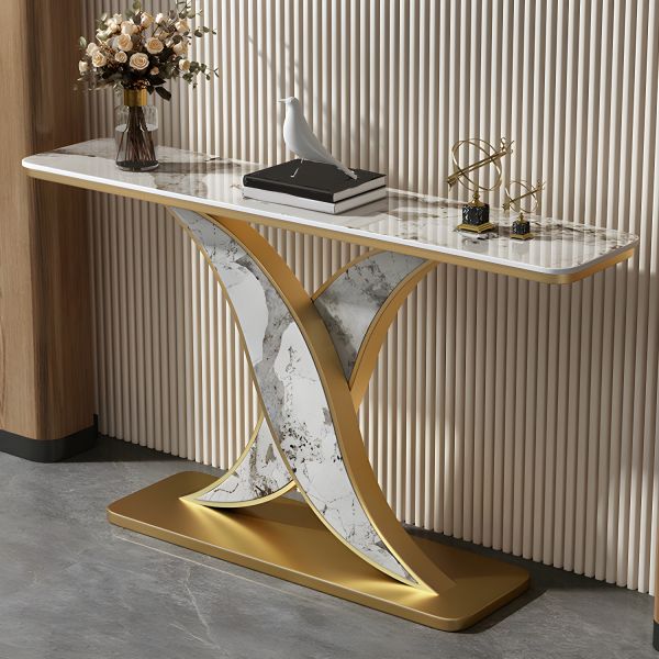 Gold Console Table