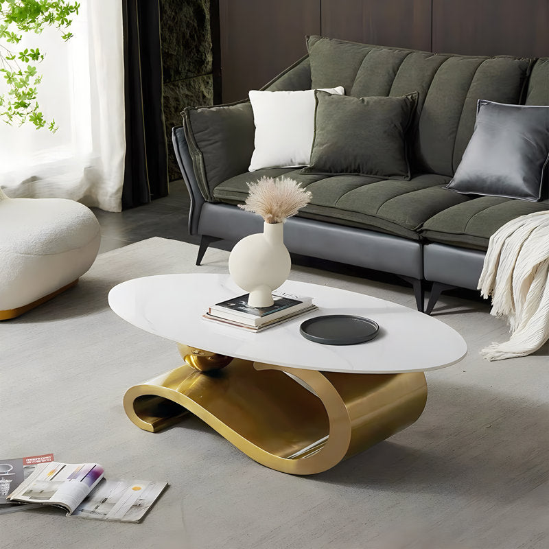 Luxury Oval Coffee Table