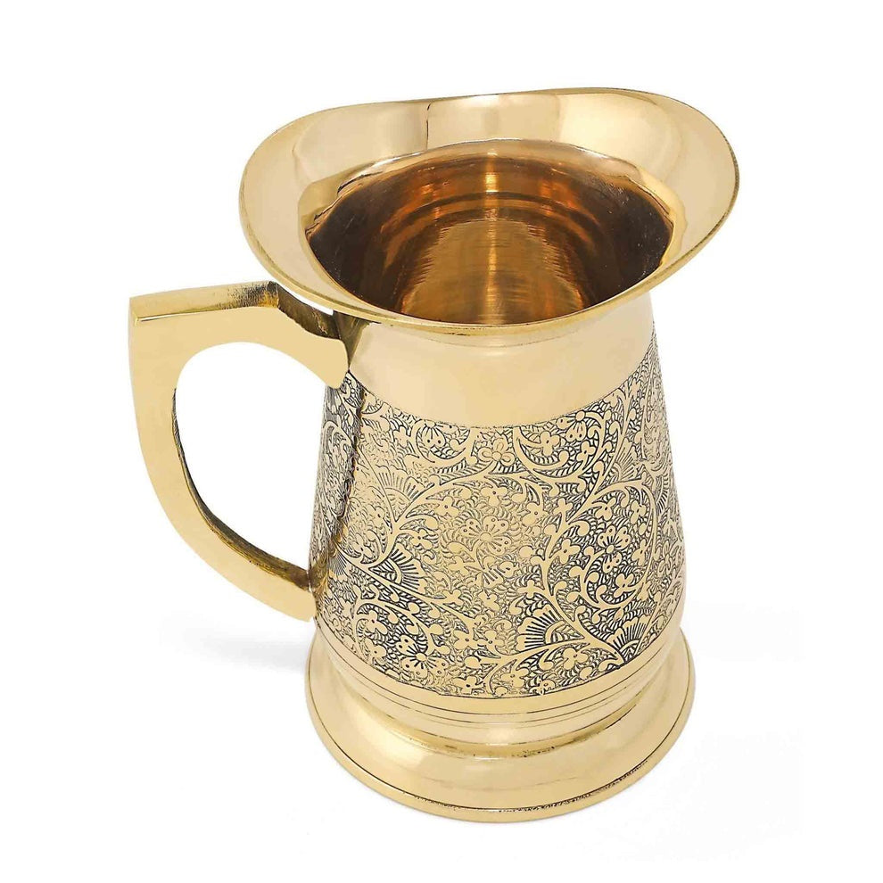 Brass Etched Water Jug