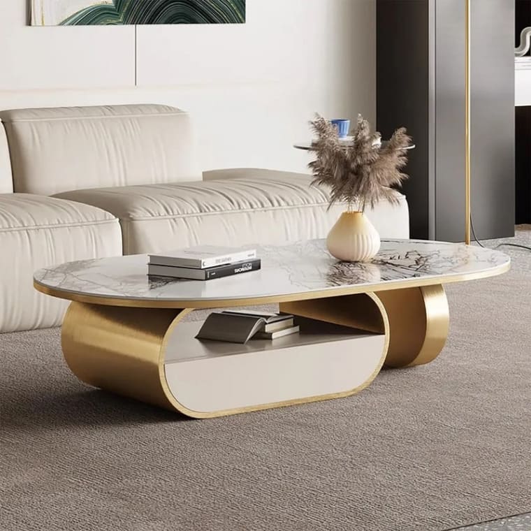 Marble Storage Center Table