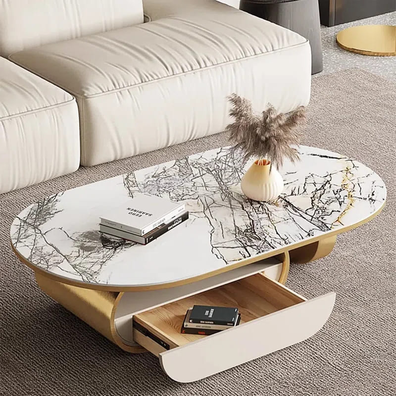 Marble Storage Center Table