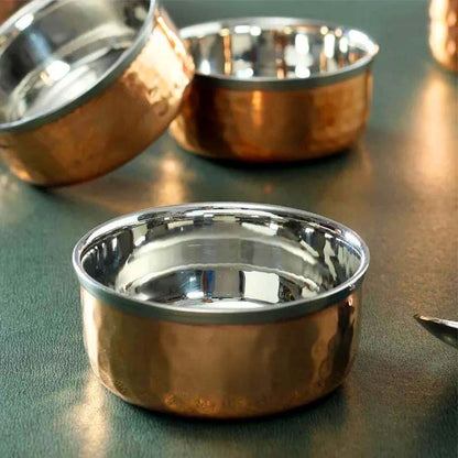 Copper-Steel Thali Set