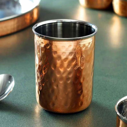 Copper-Steel Thali Set