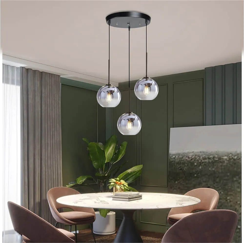 Elegant glass pendant lamp by Easycraft, showcasing timeless design and delicate craftsmanship, perfect for adding a touch of sophistication to any room