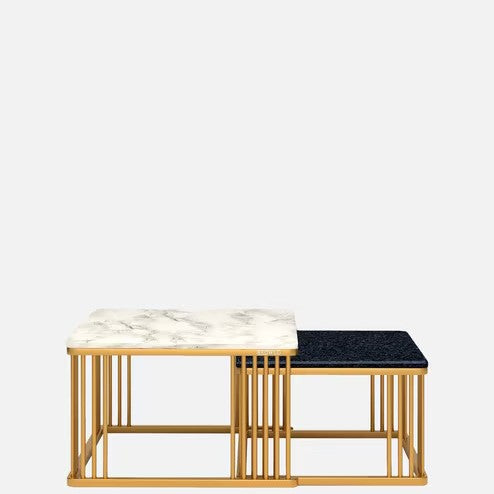 Easycraft nesting table with gold base