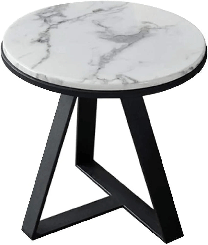 Marble Side Table Black