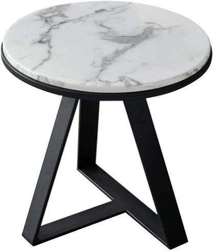 Marble Side Table Black