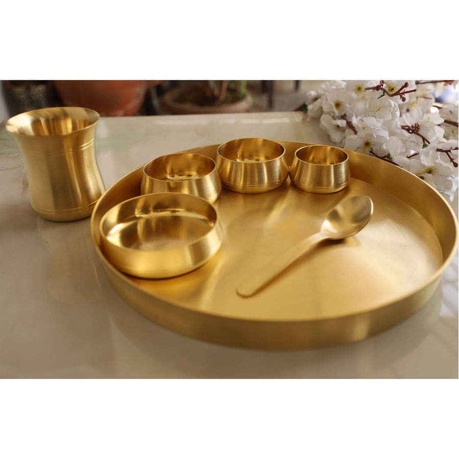 brass thali