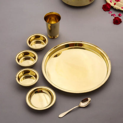 Brass Thali Set