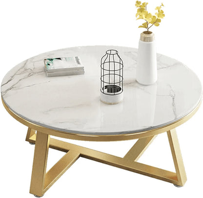 Marble Coffee Table Gold