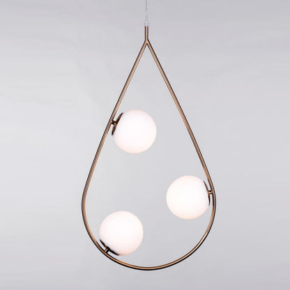 Teardrop pendant light