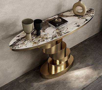 Floating Disc Console Table