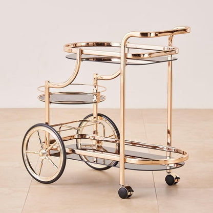 Glass Kitchen Trolley