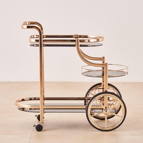 Glass Kitchen Trolley