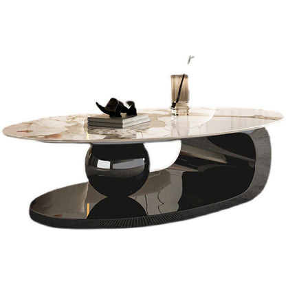 Modern Marble Coffee Table Black | Center Table With Storage