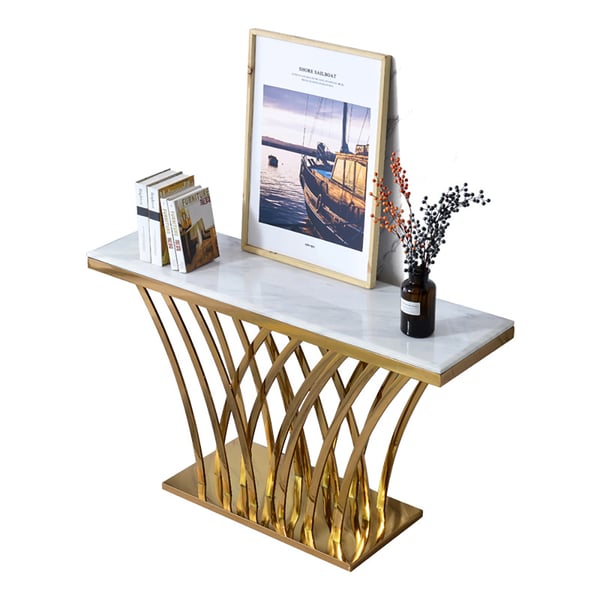 PVD Gold Console Table