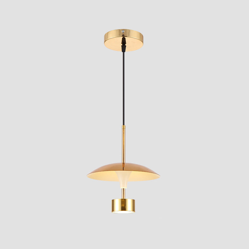 Gold pendant light