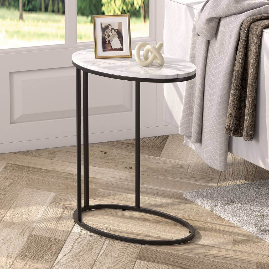 Oval side table 