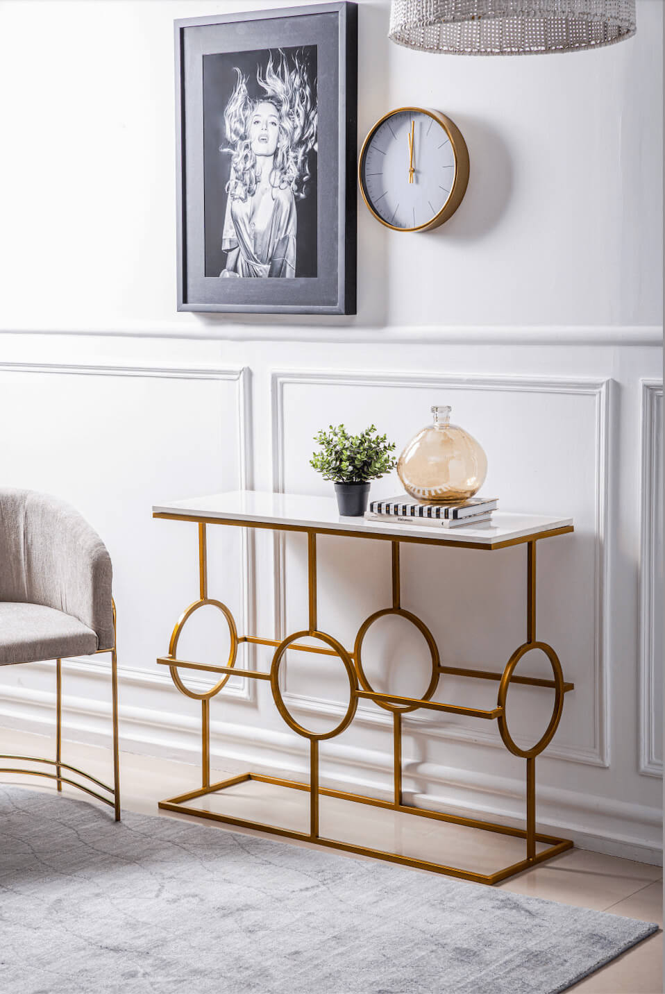 Circled Console Table