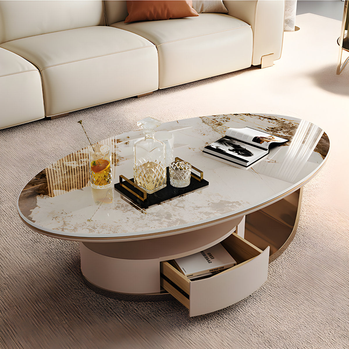 living room storage table