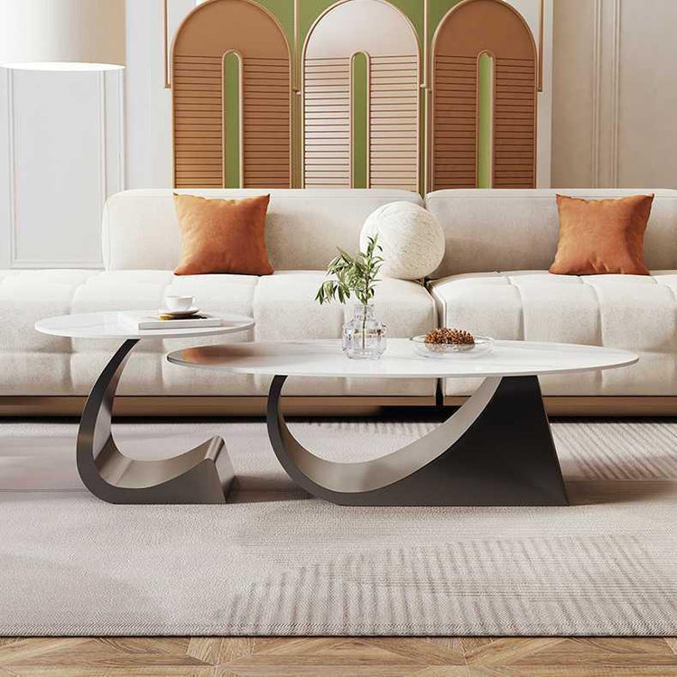 Oval Center Table |Black – Easycraft