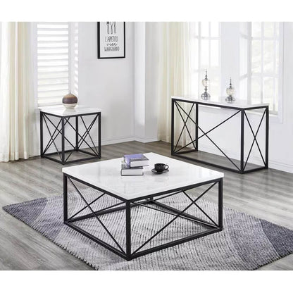 Contemporary square coffee table by Easycraft, featuring a clean, modern design, perfect for adding sophistication to your seating area