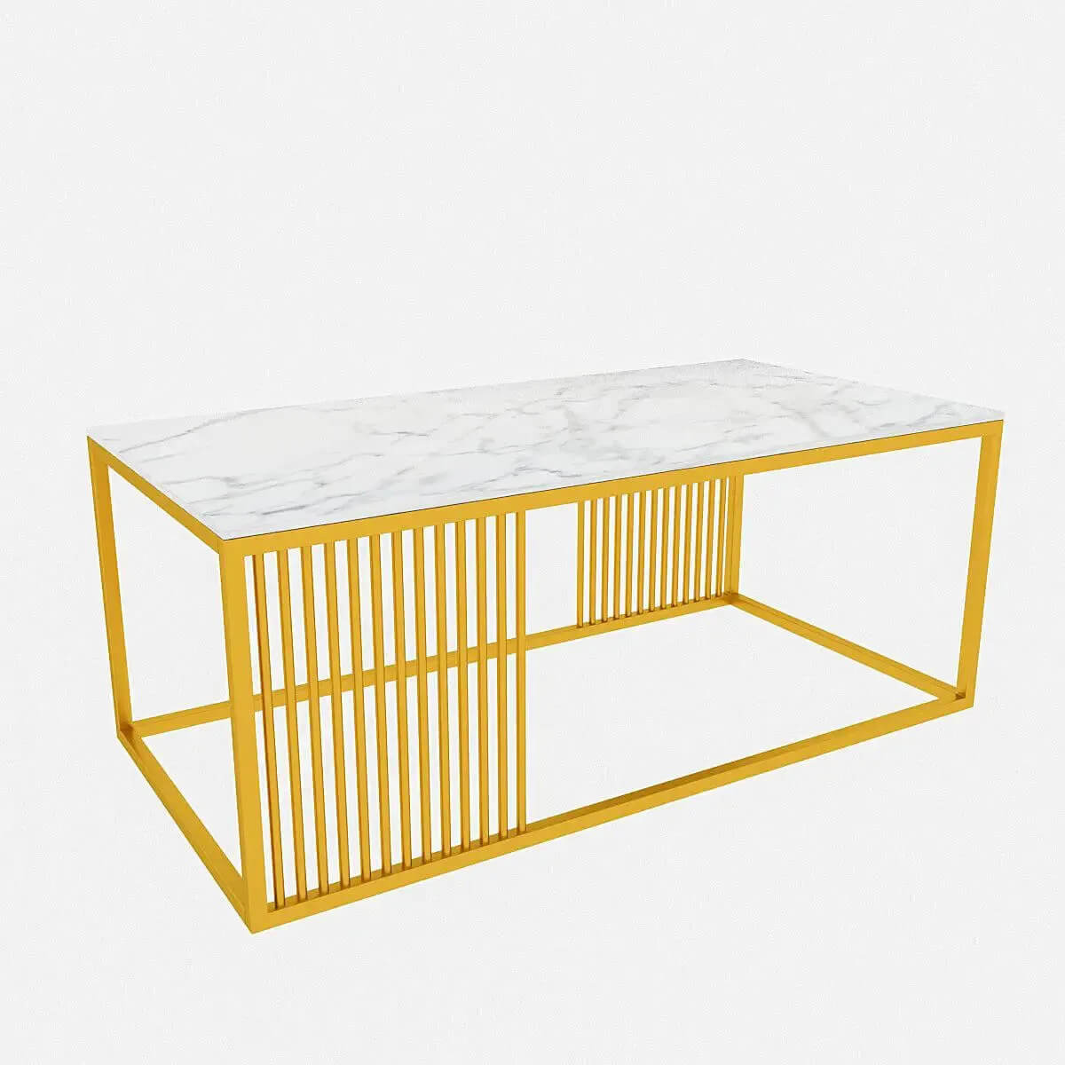 Rectangular Coffee Table Gold – Easycraft